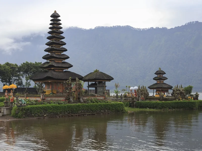 Pura Ulun Danu Beratan on Lake Bratan, Bedugul, Bali
