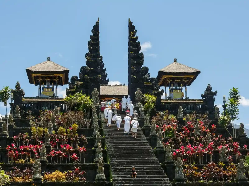 Temple gates at Pura Besakih, Bali