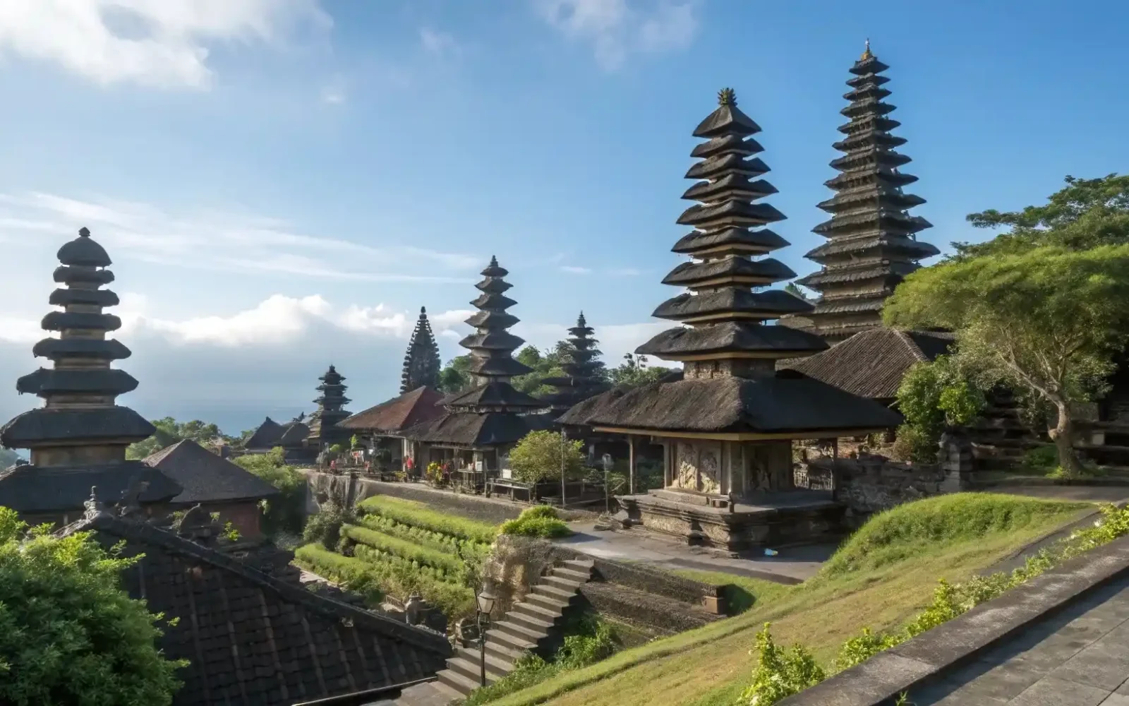Pura Besakih mother temple complex on Mount Agung slopes