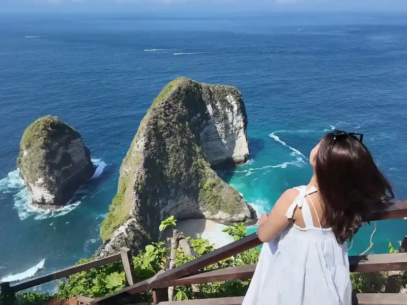 Kelingking Beach cliff viewpoint, Nusa Penida