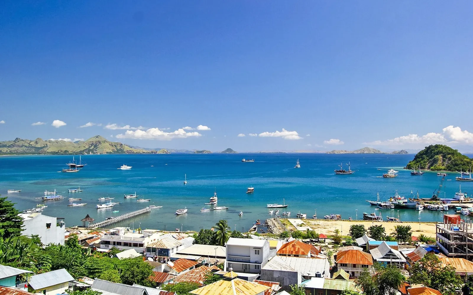 Labuan Bajo harbour in West Flores, East Nusa Tenggara