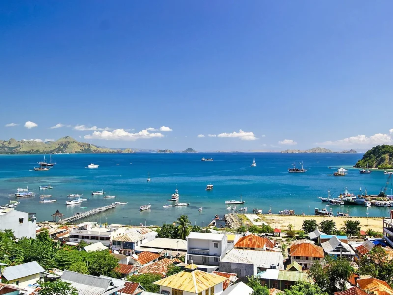 Labuan Bajo harbour in West Flores, East Nusa Tenggara