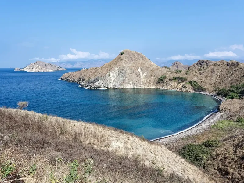 Viewpoint over the bays of Padar Island, Komodo National Park