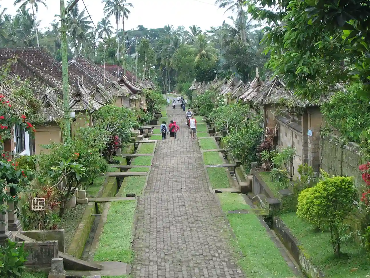 Traditional Balinese houses in Penglipuran village